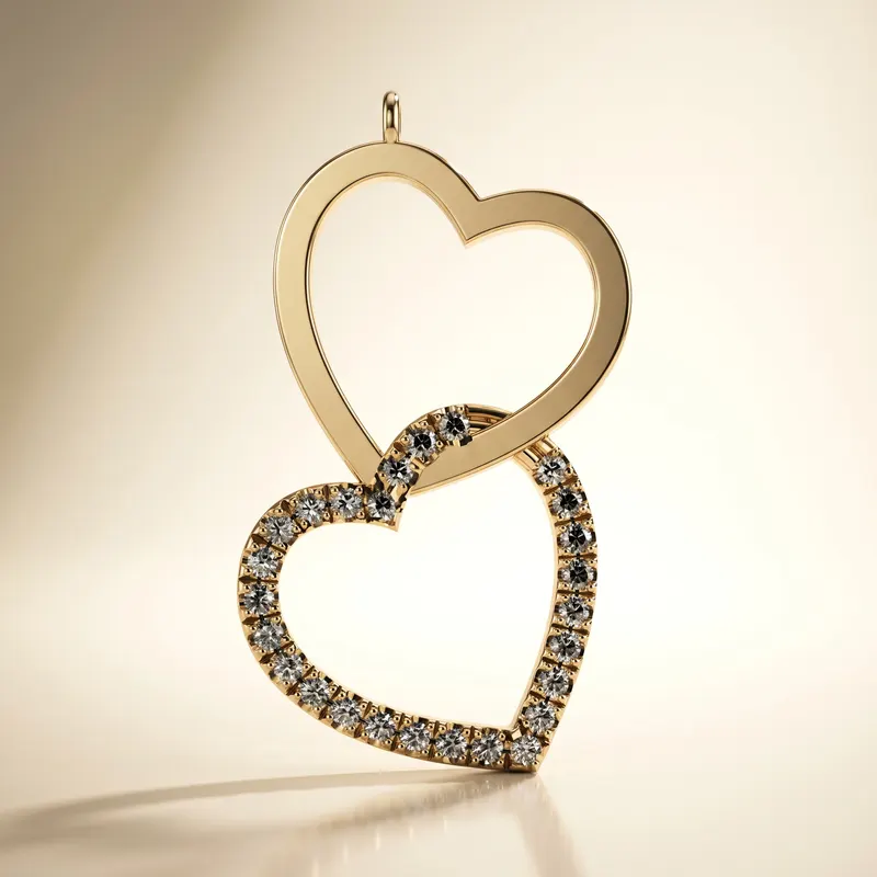 Wimpole Linked Hearts Pendant