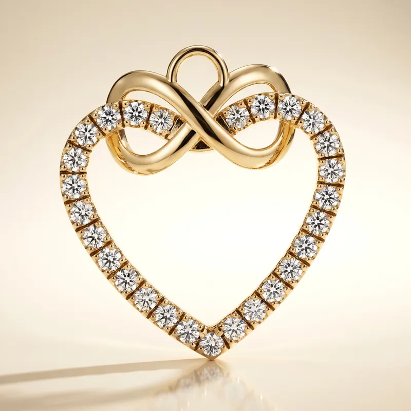 Welbeck Infinity Heart Pendant