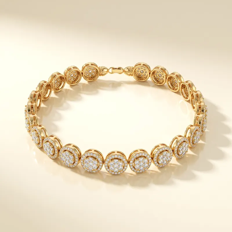 Dorset Cluster Halo Bracelet