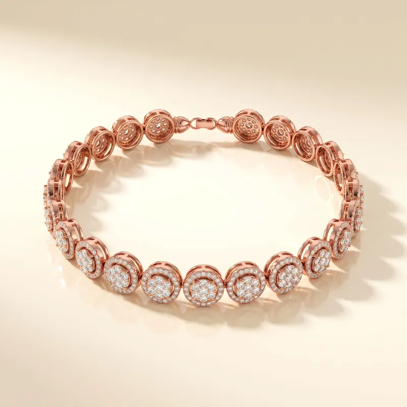 Dorset Cluster Halo Bracelet
