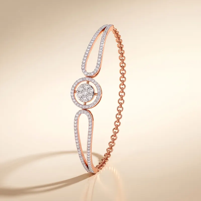 Nevern Halo Half Bangle