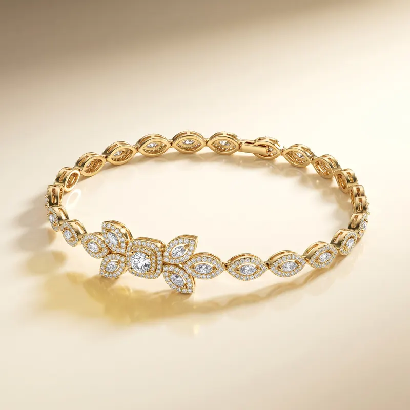 Buckingham Leaf Crown Bracelet