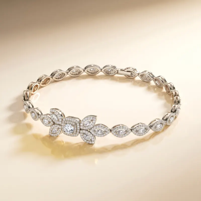 Buckingham Leaf Crown Bracelet