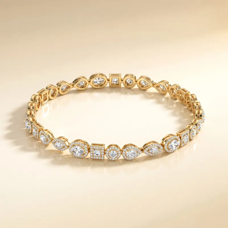 Endsleigh Mixed Shape Line Bracelet