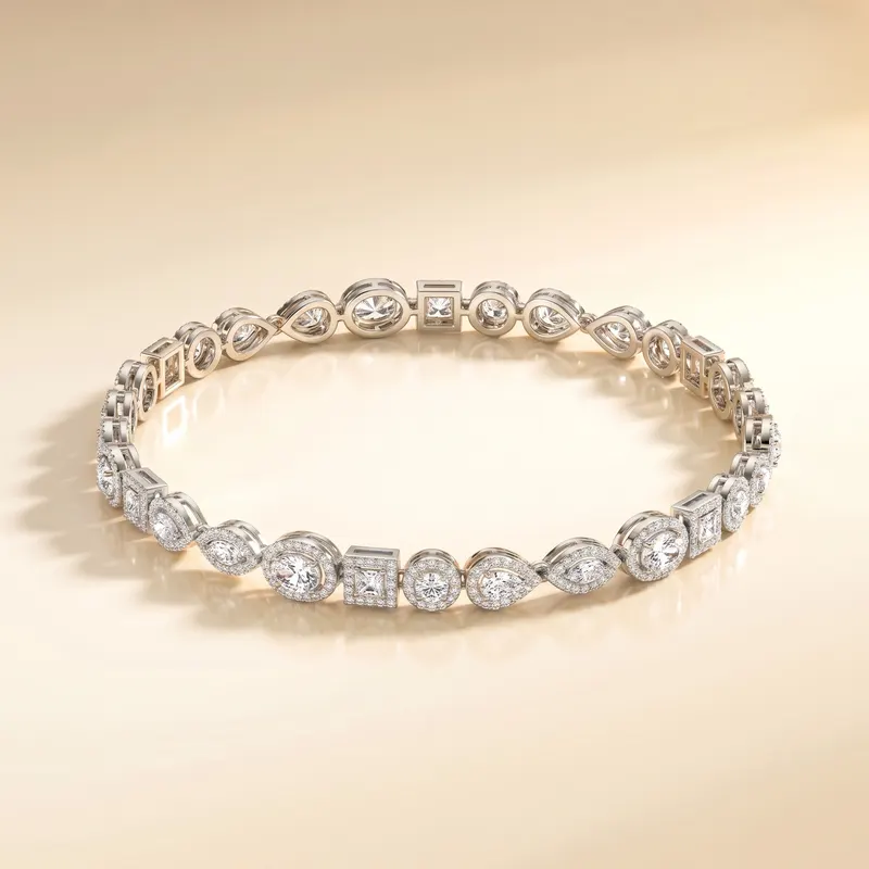 Endsleigh Mixed Shape Line Bracelet