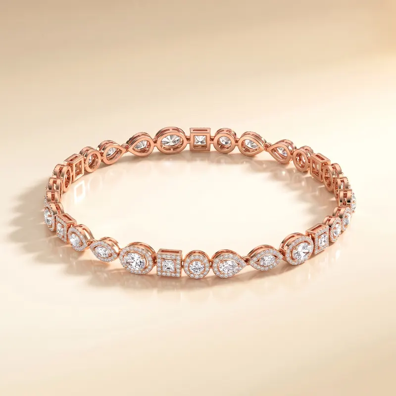 Endsleigh Mixed Shape Line Bracelet