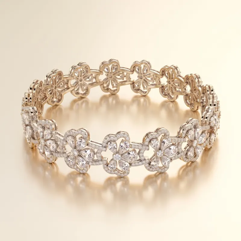 Rosebery Pear Flower Bracelet