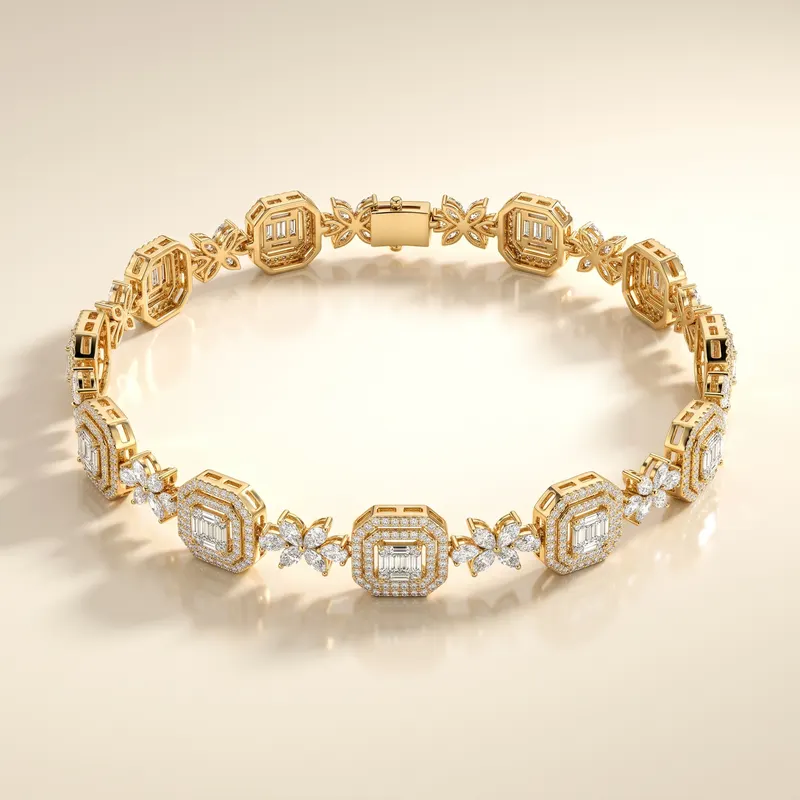 Villiers Butterfly Octagon Bracelet