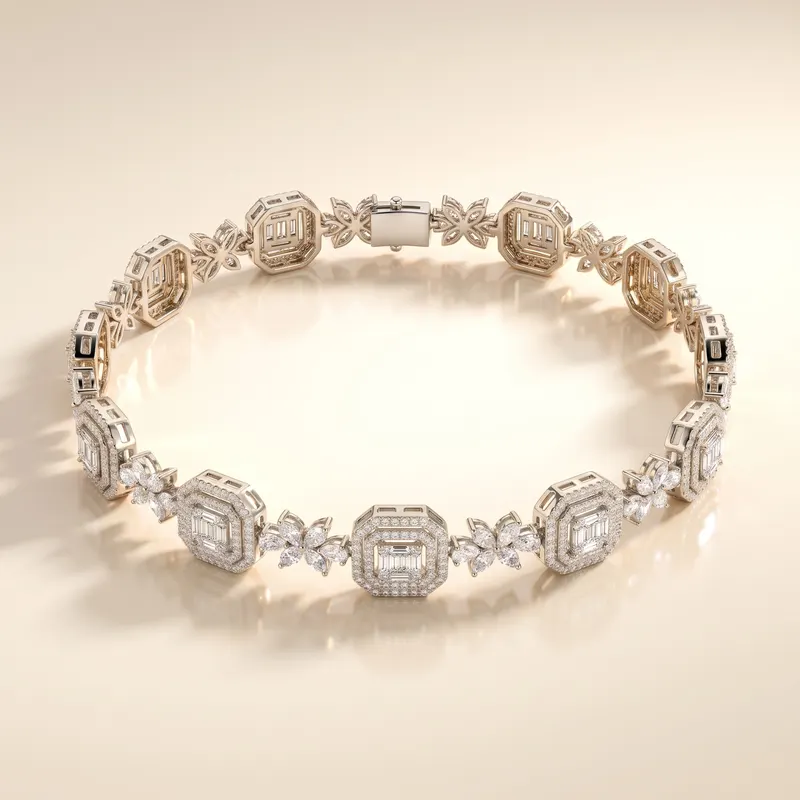 Villiers Butterfly Octagon Bracelet