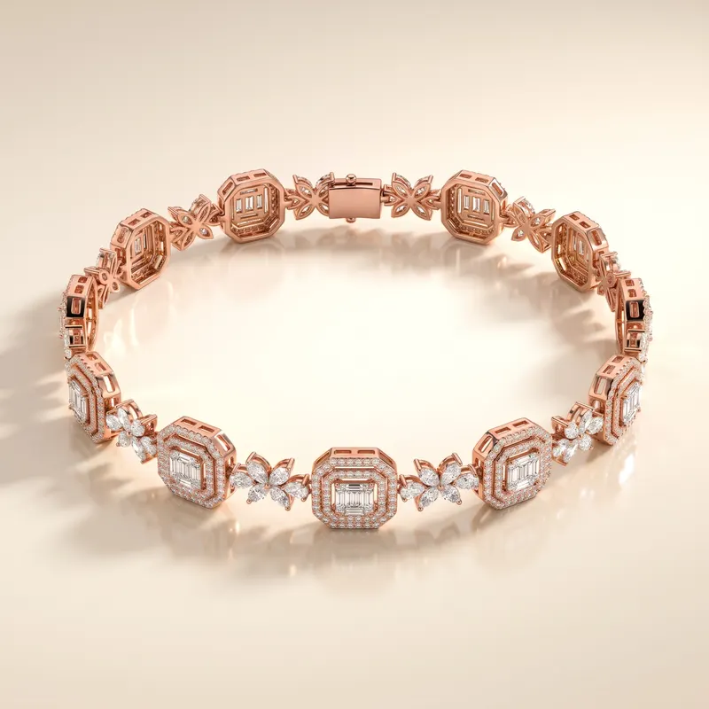 Villiers Butterfly Octagon Bracelet
