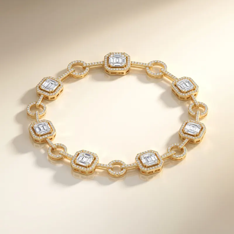 Adelphi Circle Octagon Bracelet