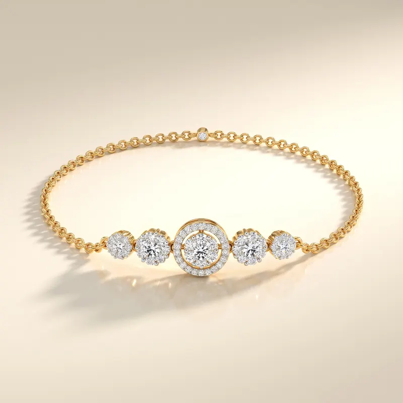 Courtfield Flower Halo Bracelet
