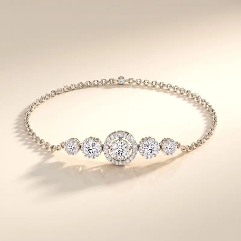 Courtfield Flower Halo Bracelet