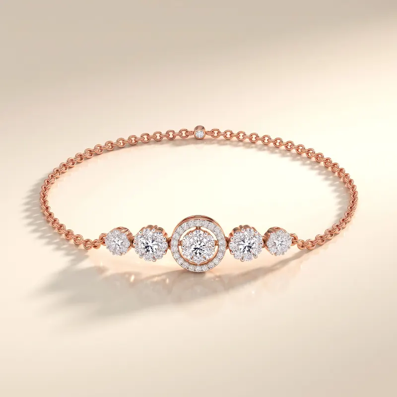 Courtfield Flower Halo Bracelet