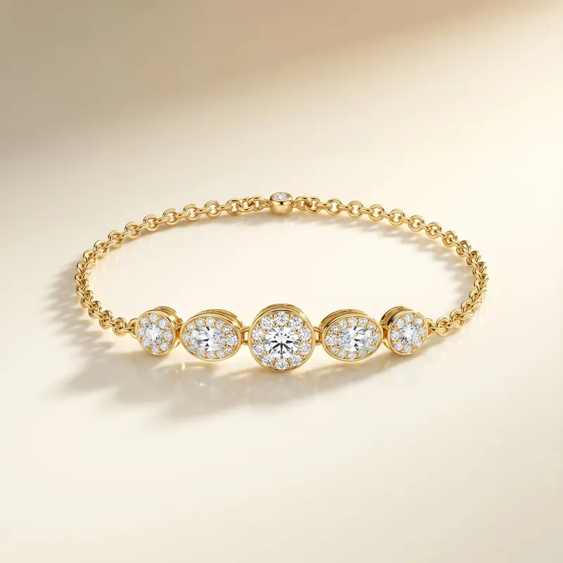 Compton Oval Cluster Bracelet