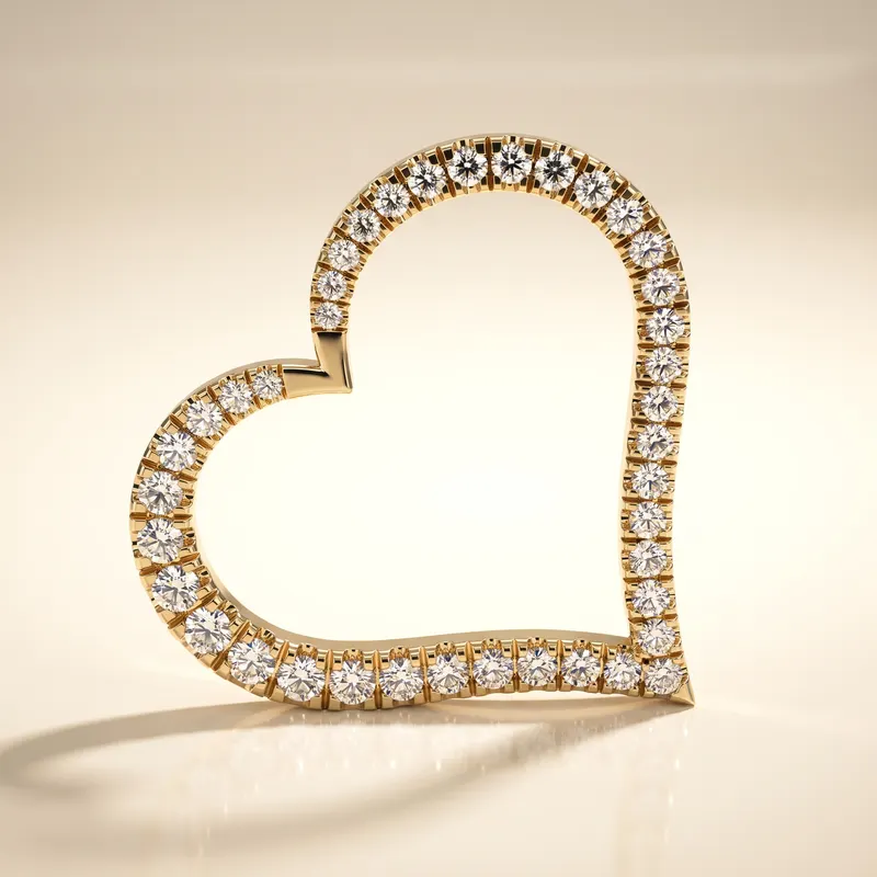 Seymour Tilted Heart Pendant