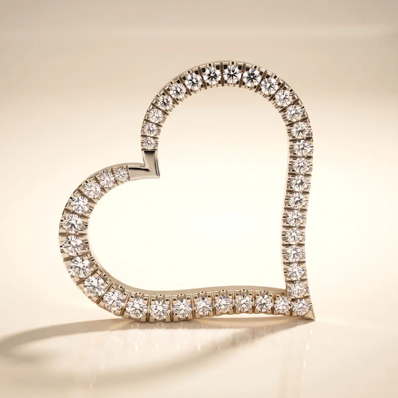 Seymour Tilted Heart Pendant
