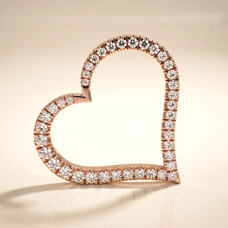 Seymour Tilted Heart Pendant