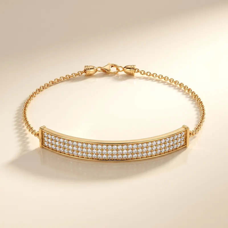 Myddelton Pavé Bar Bracelet