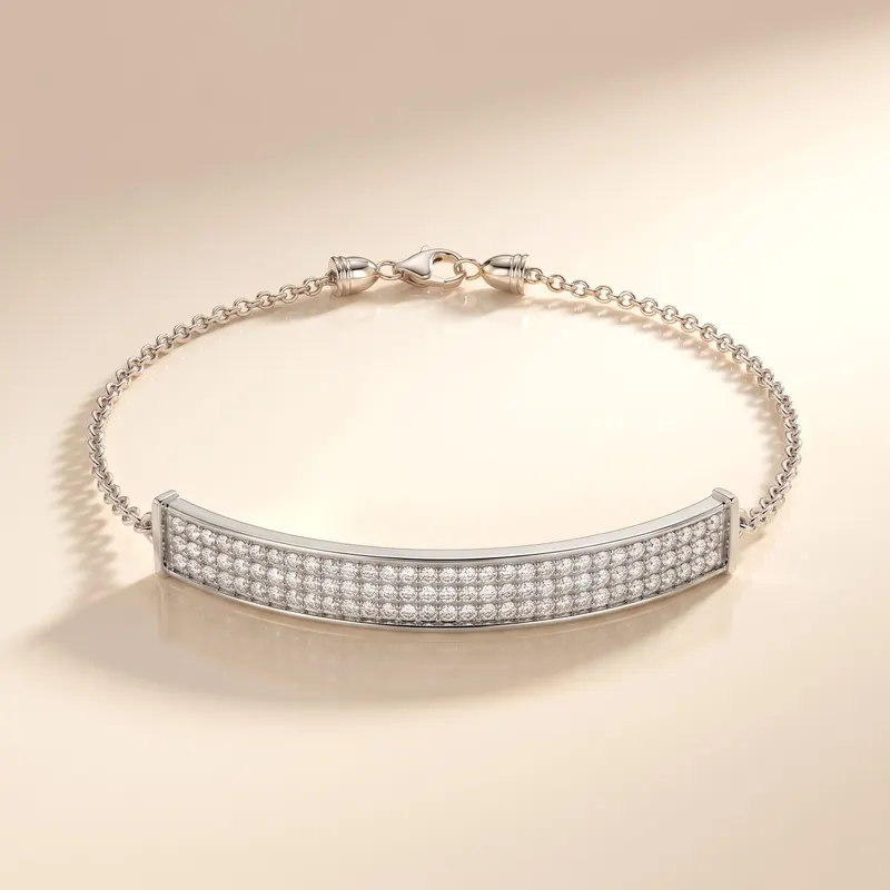 Myddelton Pavé Bar Bracelet
