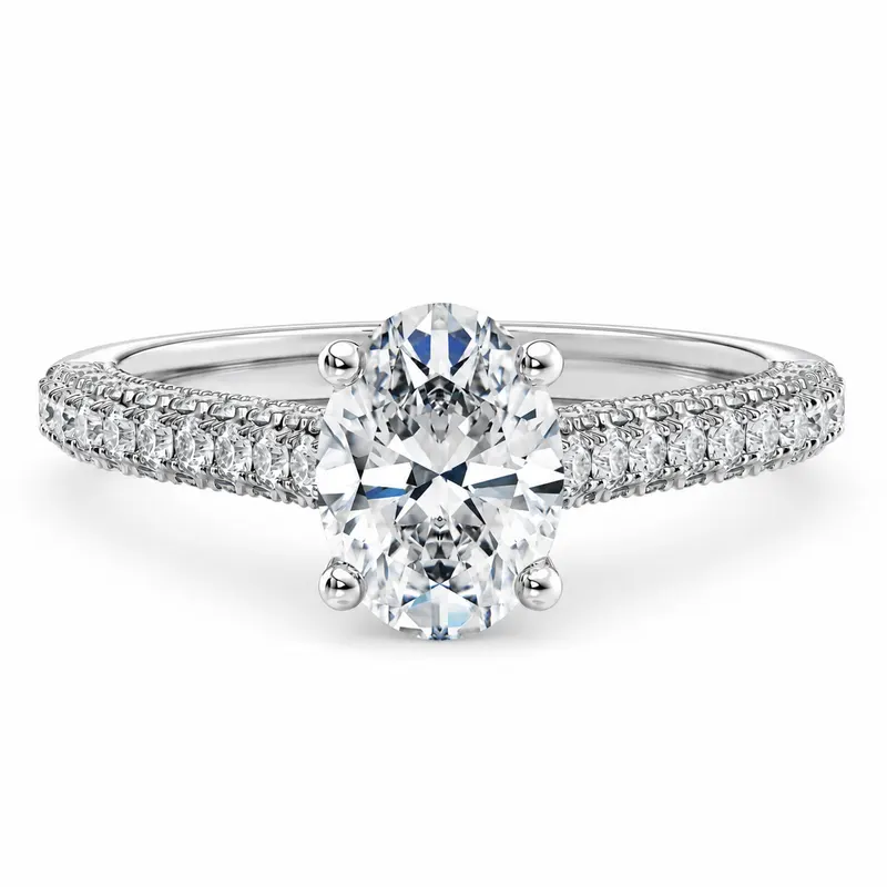 Threadneedle Diamond Ring (Oval)