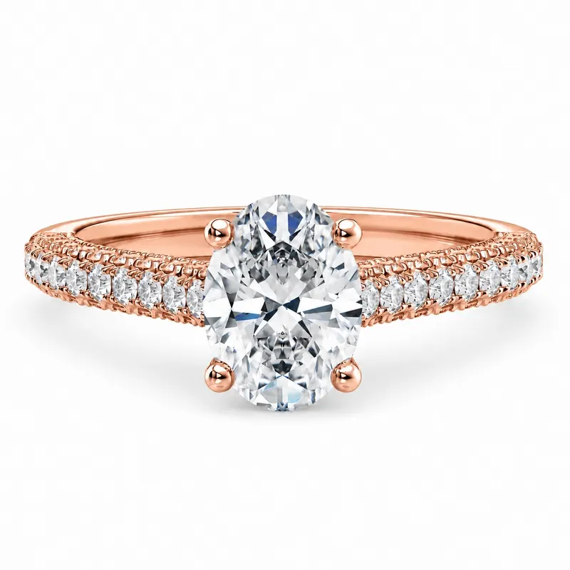 Threadneedle Diamond Ring (Oval)
