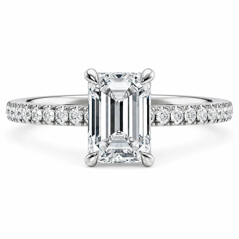 Audley Diamond Ring (Emerald)