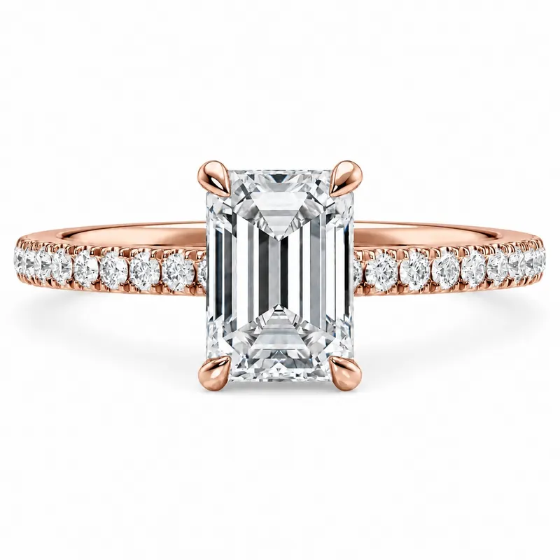 Audley Diamond Ring (Emerald)