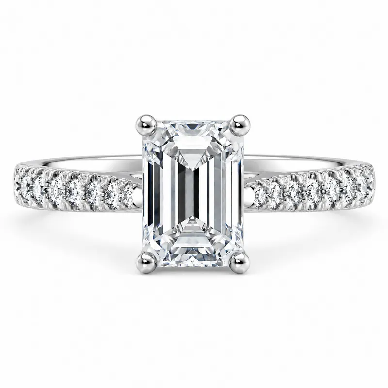 Harcourt Diamond Ring (Emerald)