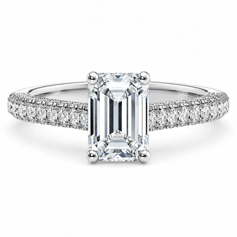 Threadneedle Diamond Ring (Emerald)
