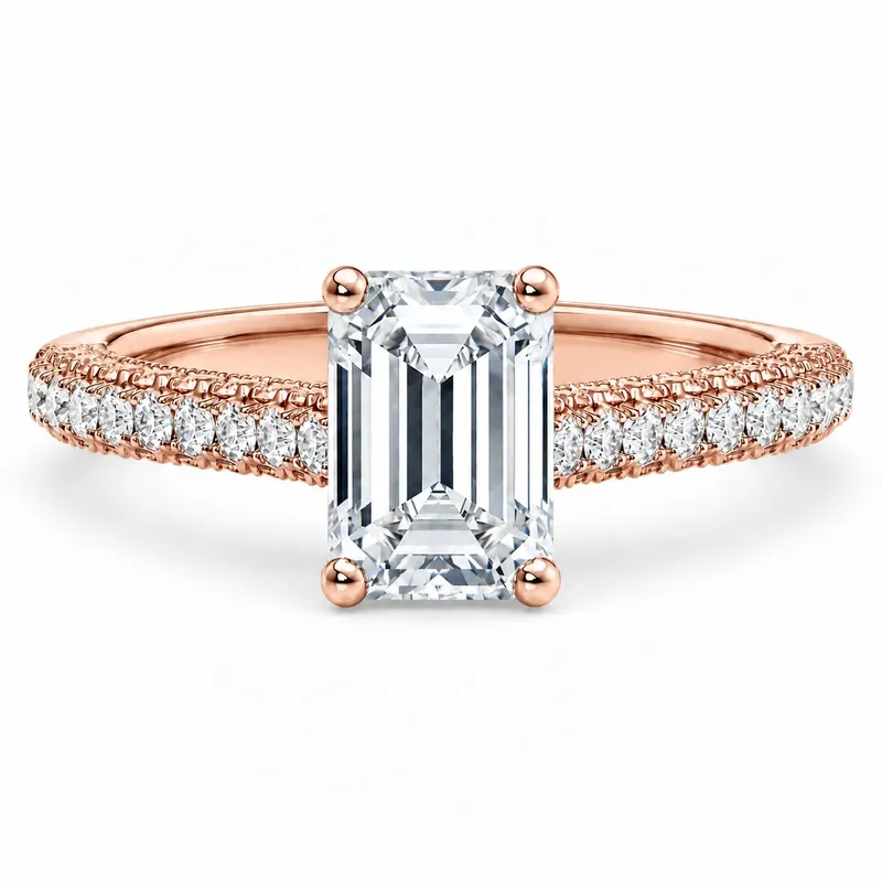 Threadneedle Diamond Ring (Emerald)
