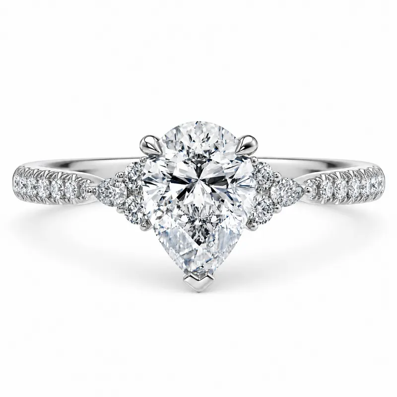 Bermondsey Diamond Ring (Pear)