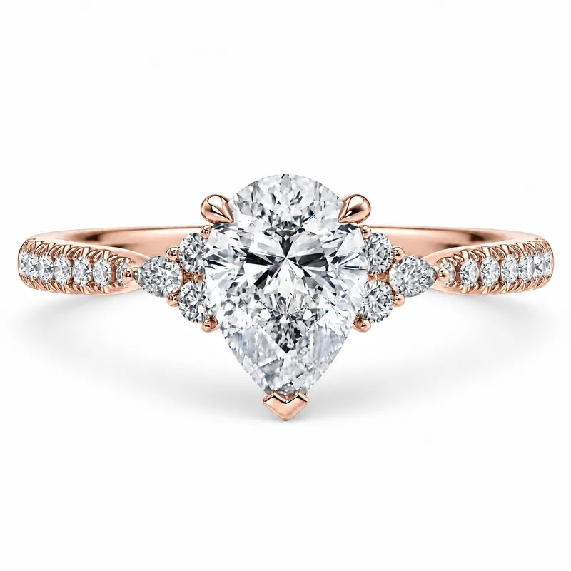 Bermondsey Diamond Ring (Pear)
