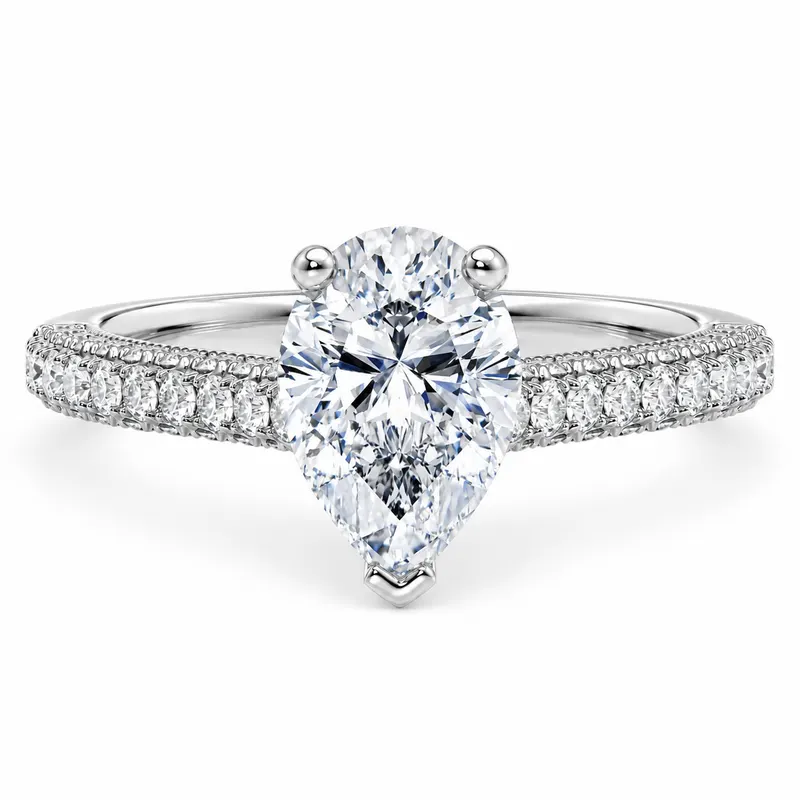 Threadneedle Diamond Ring (Pear)