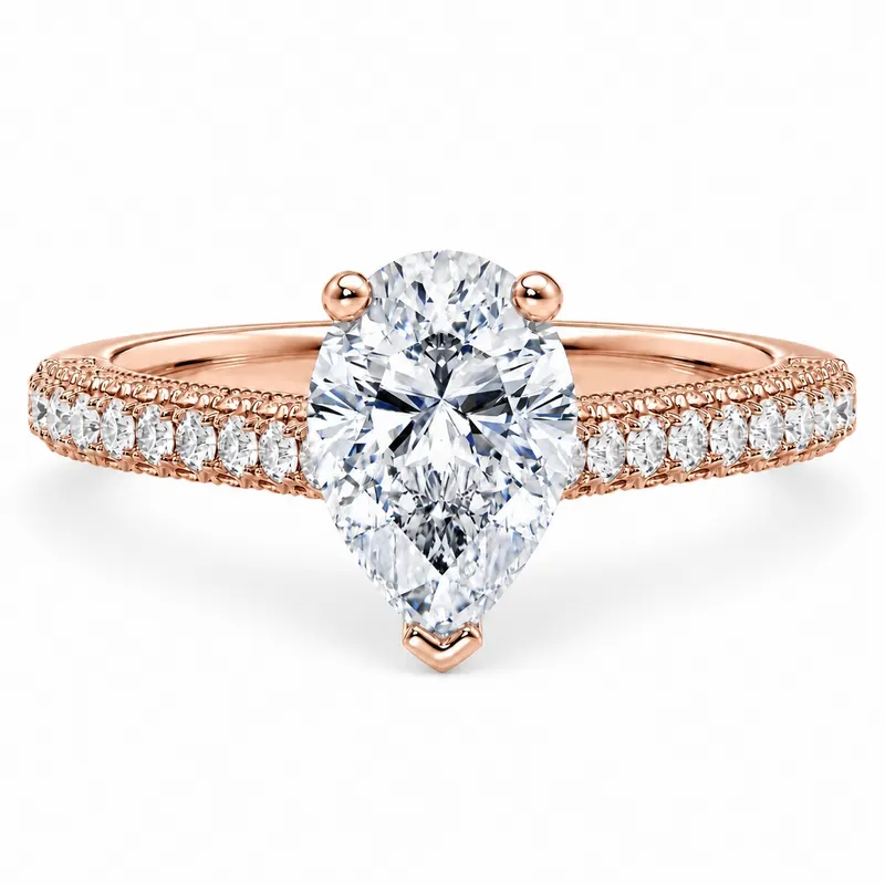 Threadneedle Diamond Ring (Pear)