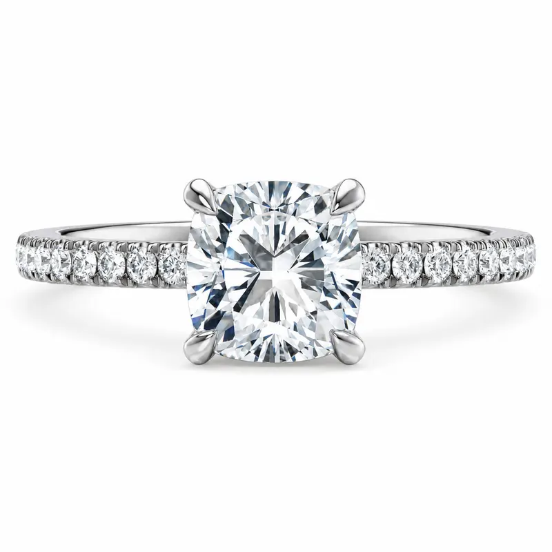 Audley Diamond Ring (Cushion)