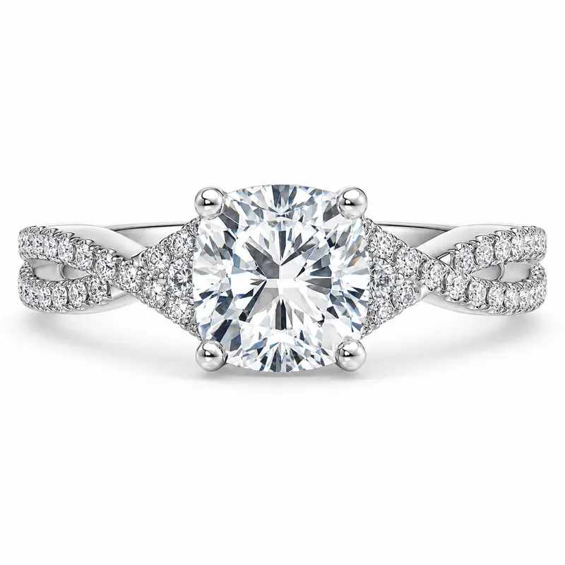 Mortimer Diamond Ring (Cushion)