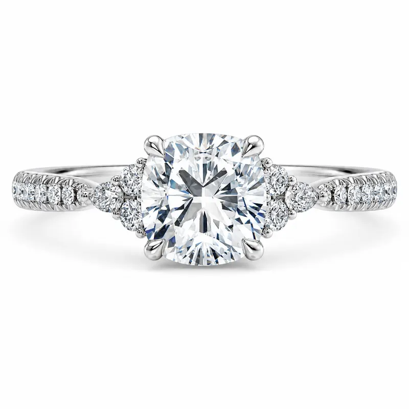 Bermondsey Diamond Ring (Cushion)