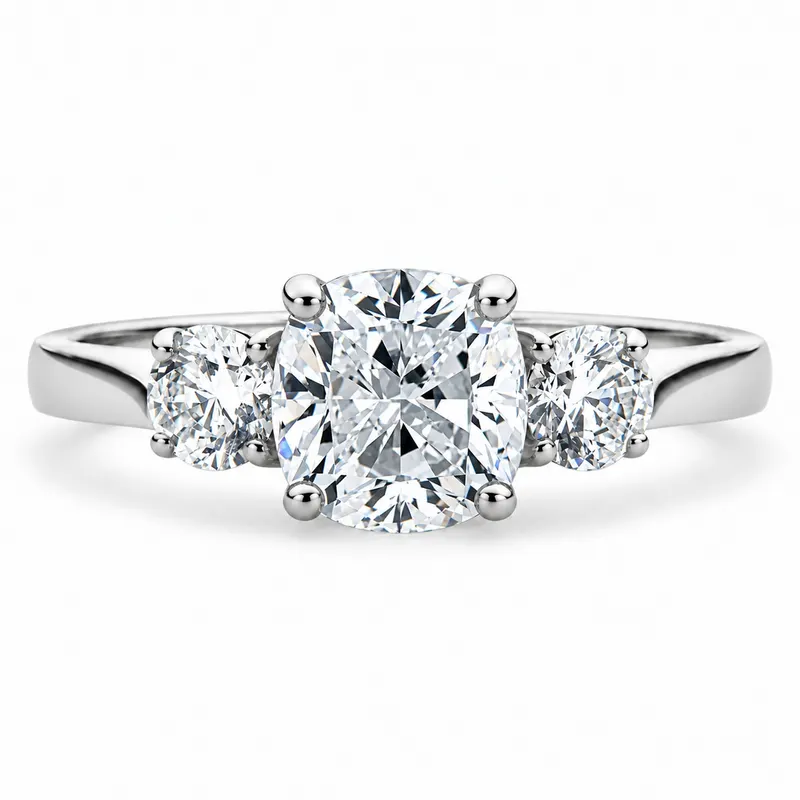 Lombard Diamond Ring (Cushion)