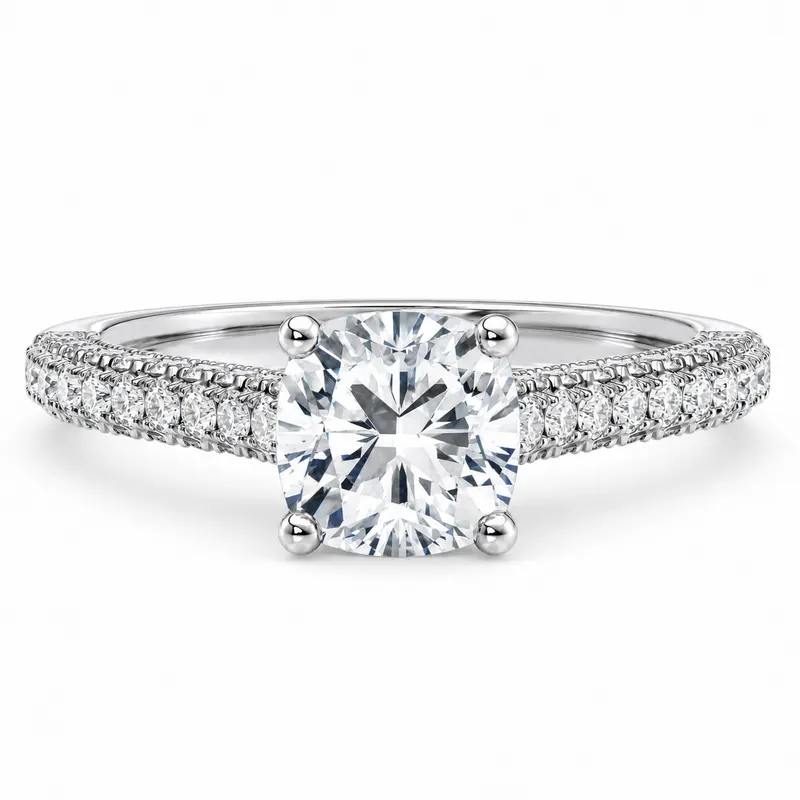 Threadneedle Diamond Ring (Cushion)