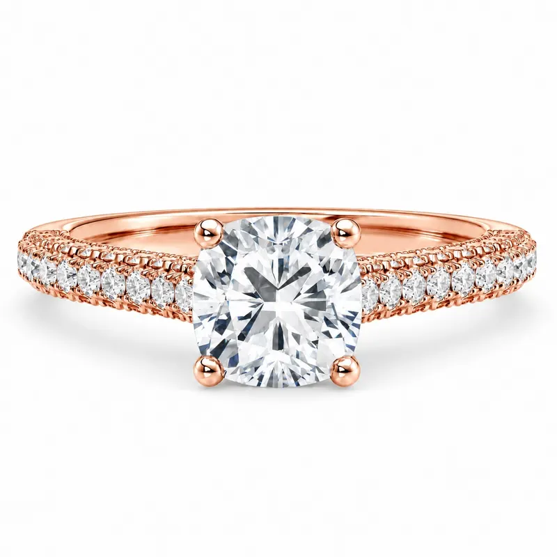 Threadneedle Diamond Ring (Cushion)