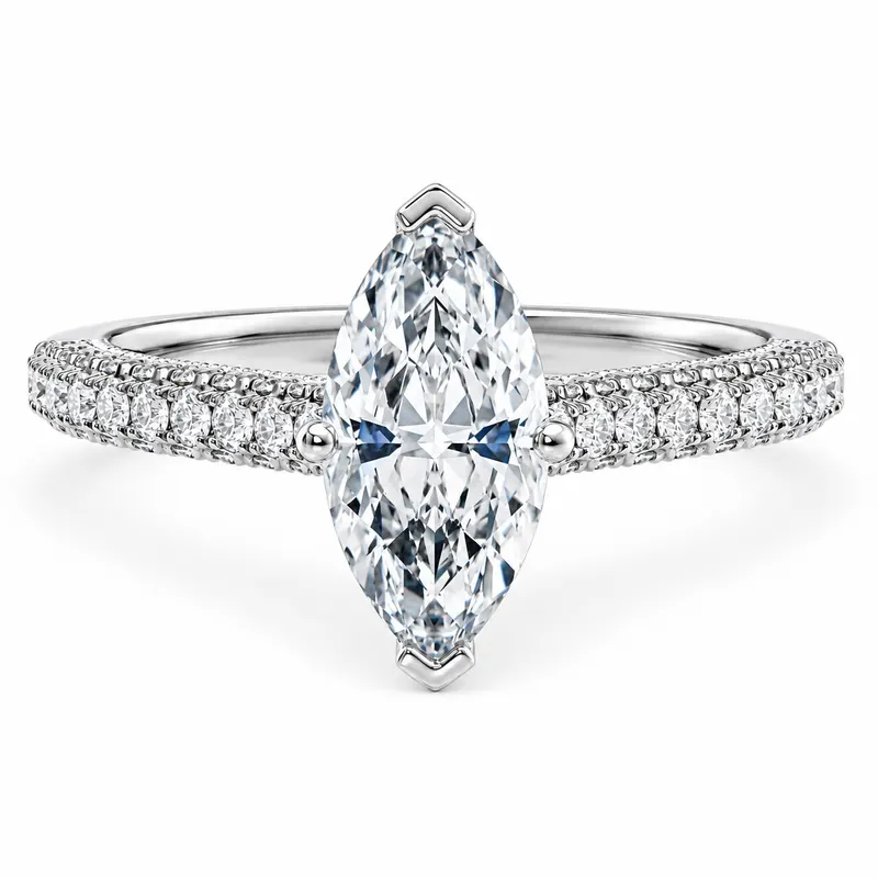 Threadneedle Diamond Ring (Marquise)