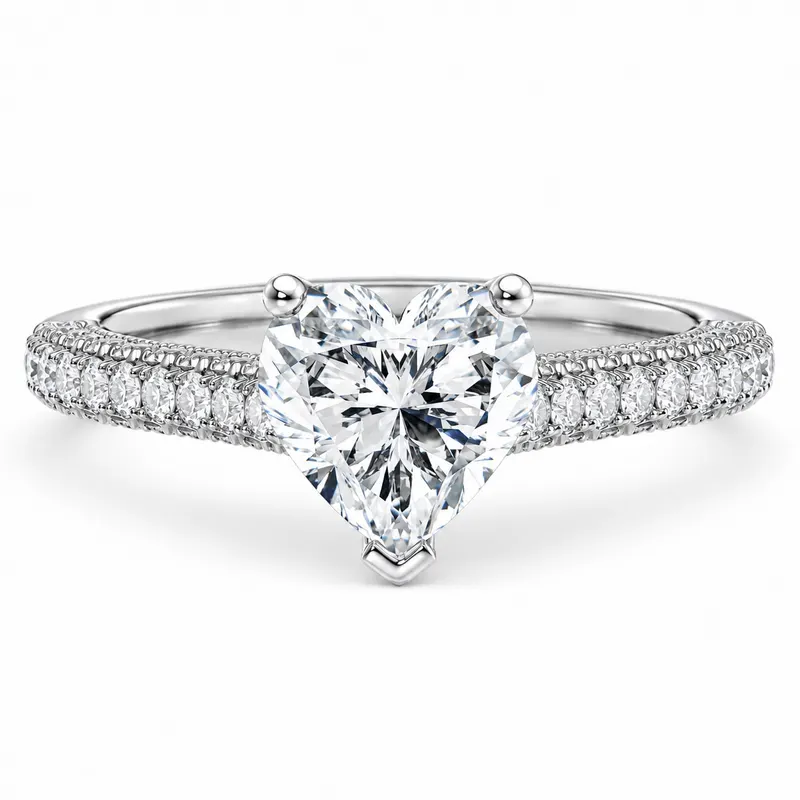 Threadneedle Diamond Ring (Heart)