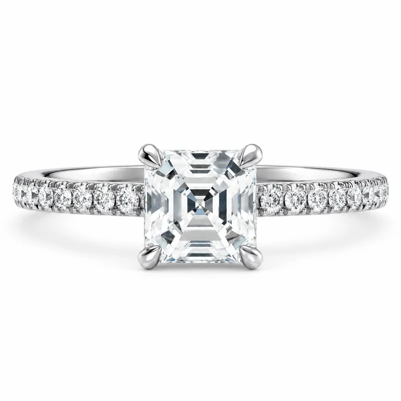 Audley Diamond Ring (Asscher)