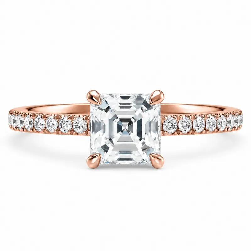 Audley Diamond Ring (Asscher)