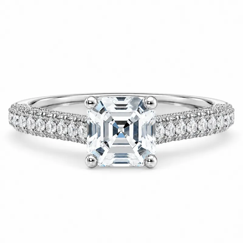Threadneedle Diamond Ring (Asscher)