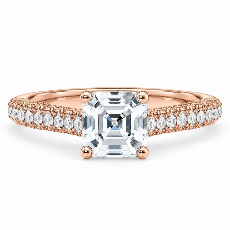 Threadneedle Diamond Ring (Asscher)