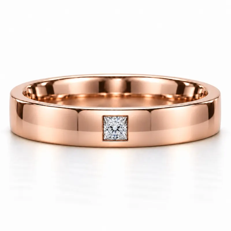 Jermyn Single Princess Wedding Band