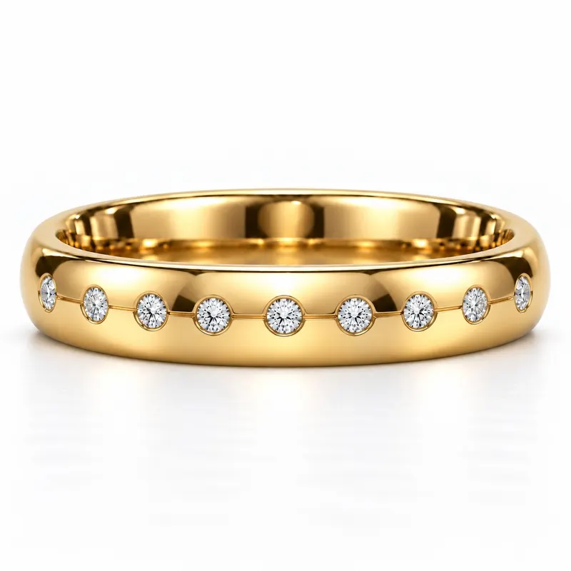 Wilton Nine Stone Wedding Band