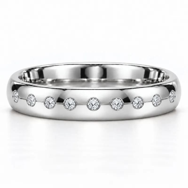 Wilton Nine Stone Wedding Band